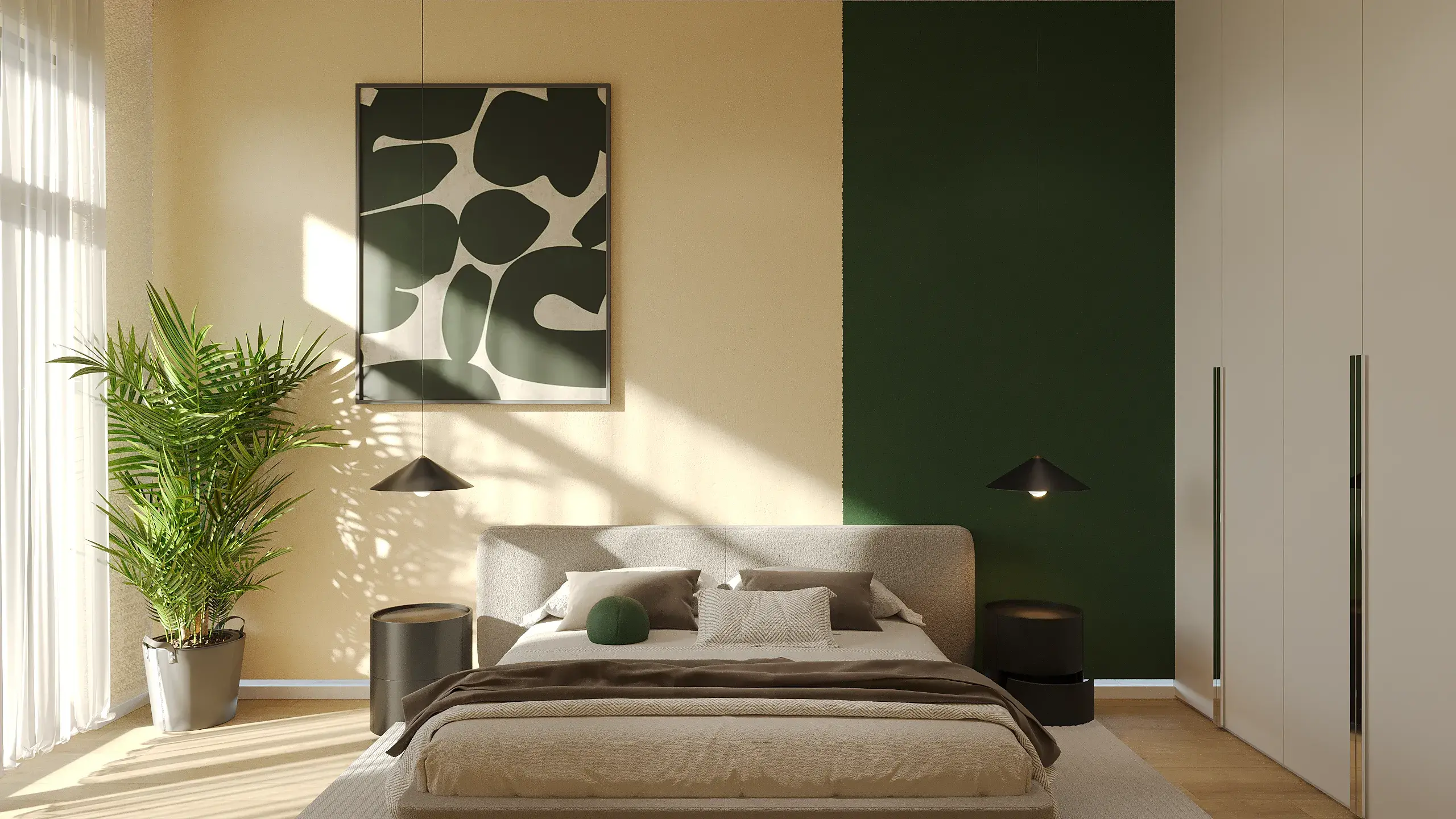 Sachkhere Green View — საძინებლის ინტერიერი